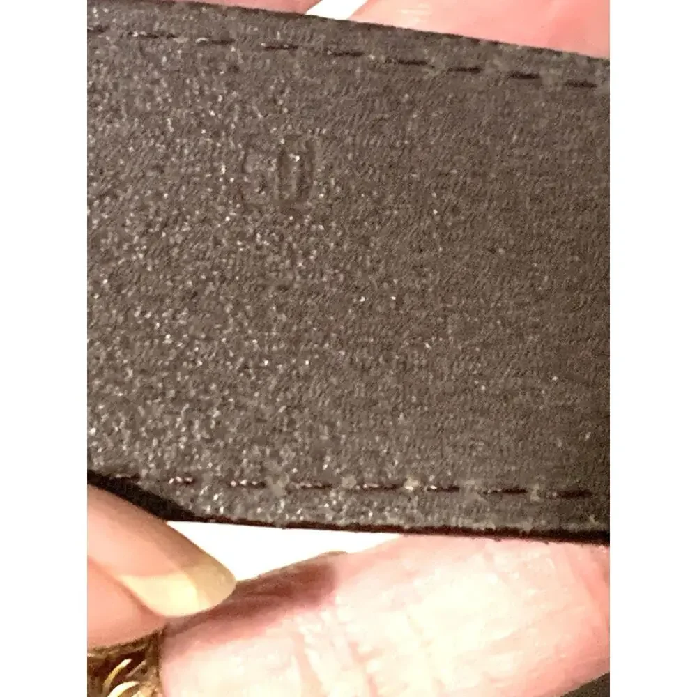 Carhartt Thrashed Belt Vintage Brown Top Grain Leather Work Wear Men's Sz 50